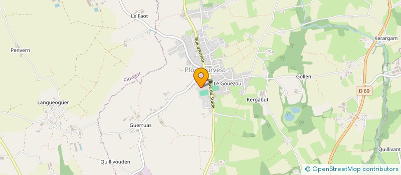 localisation de l'entreprise MONSIEUR GILLES ROHOU  PLOUGOURVEST