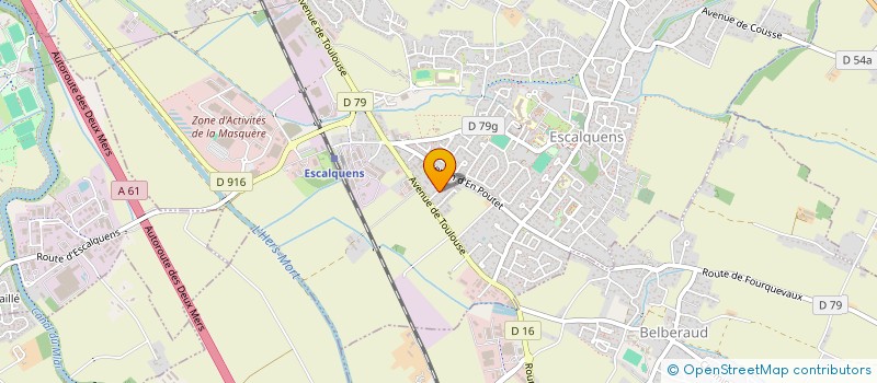 localisation de l'entreprise MONSIEUR GILLES ROLLAND  ESCALQUENS