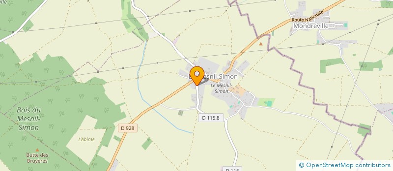 localisation de l'entreprise MONSIEUR GILLES ROLLAND à LE MESNIL-SIMON