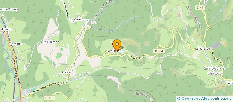 localisation de l'entreprise MONSIEUR GILLES ROMEU  SAINT-CYR-LE-CHATOUX