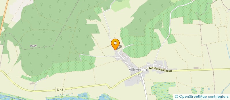 localisation de l'entreprise MONSIEUR GILLES RONDEAU  VILLEVENARD