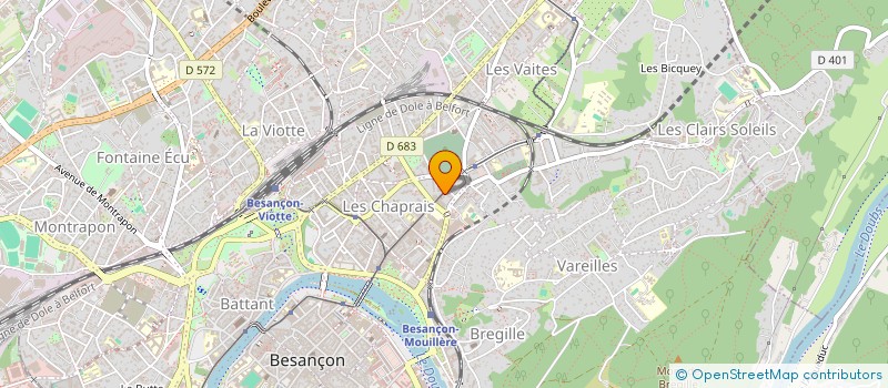 localisation de l'entreprise MONSIEUR GILLES RONDOT à BESANCON