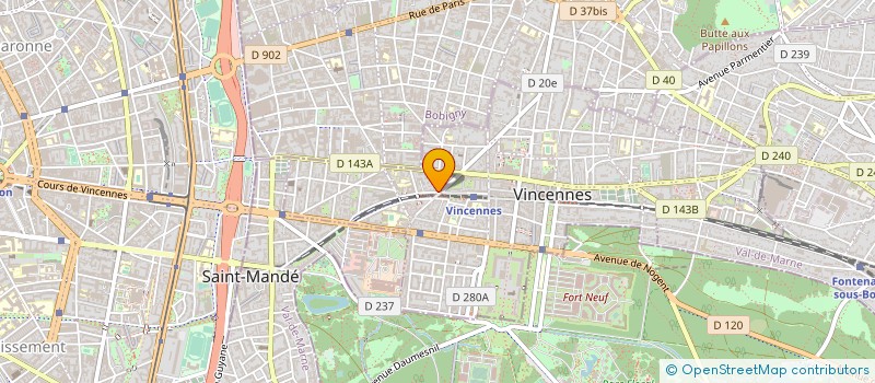 localisation de l'entreprise MONSIEUR GILLES RORIVE à VINCENNES