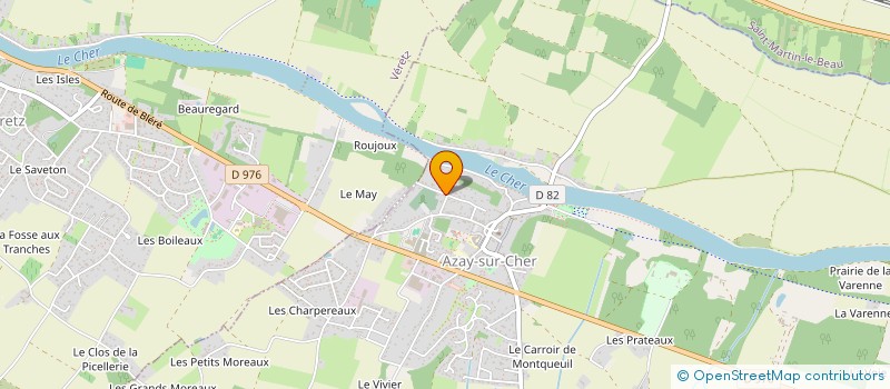 localisation de l'entreprise MONSIEUR GILLES ROUDIERE  AZAY-SUR-CHER