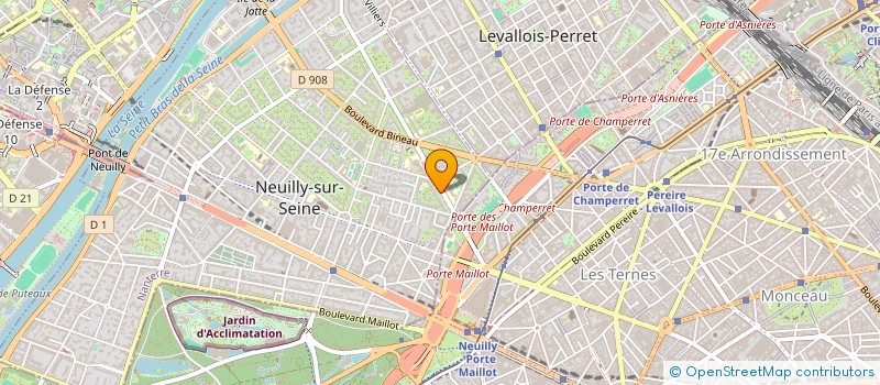 localisation de l'entreprise MONSIEUR GILLES ROUGEVIN-BAVILLE à NEUILLY-SUR-SEINE
