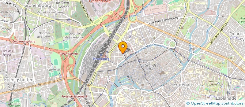 localisation de l'entreprise MONSIEUR GILLES ROULLET à STRASBOURG