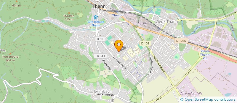 localisation de l'entreprise MONSIEUR GILLES ROULLIER à THANN