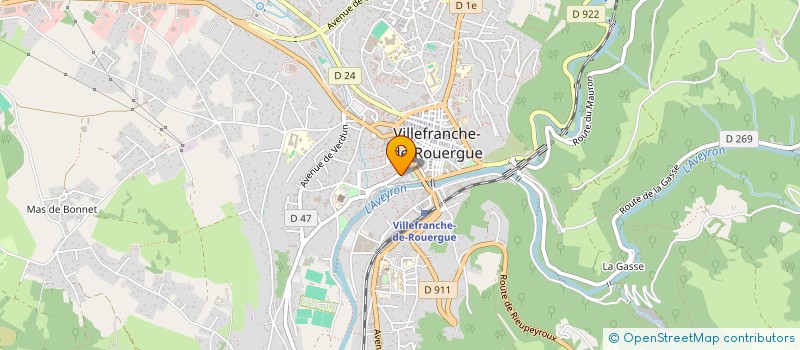 localisation de l'entreprise MONSIEUR GILLES RULLEAU à VILLEFRANCHE-DE-ROUERGUE