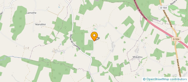 localisation de l'entreprise MONSIEUR GILLES SAINT PE  CAZERES-SUR-L'ADOUR