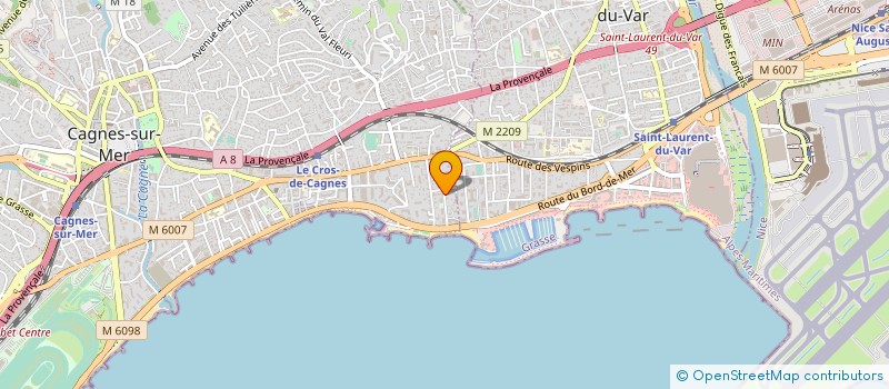 localisation de l'entreprise MONSIEUR GILLES SAKALOFF à CAGNES-SUR-MER