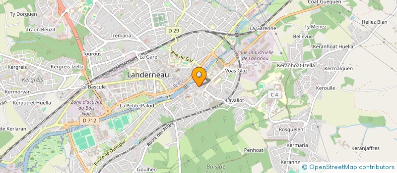 localisation de l'entreprise MONSIEUR GILLES SALAUN  LANDERNEAU