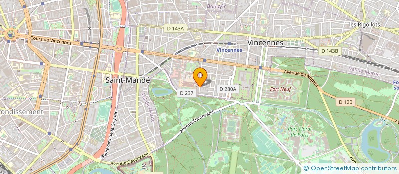 localisation de l'entreprise MONSIEUR GILLES SALOMON à VINCENNES