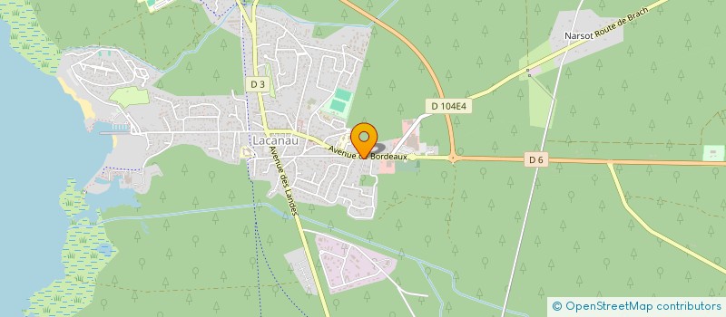 localisation de l'entreprise MONSIEUR GILLES SANCHEZ  LACANAU