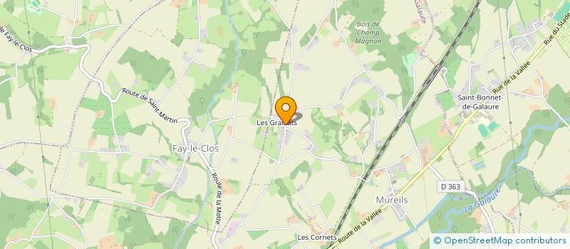 localisation de l'entreprise MONSIEUR GILLES SANDON  SAINT-JEAN-DE-GALAURE