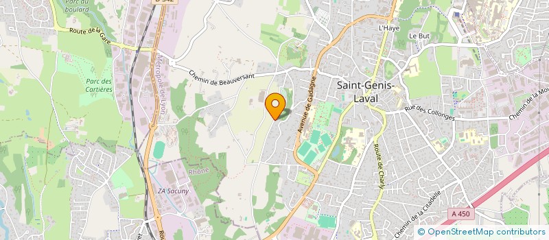 localisation de l'entreprise MONSIEUR GILLES SAUBIER  SAINT-GENIS-LAVAL