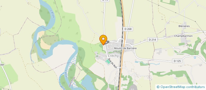 localisation de l'entreprise MONSIEUR GILLES SAULNIER  CRECHY