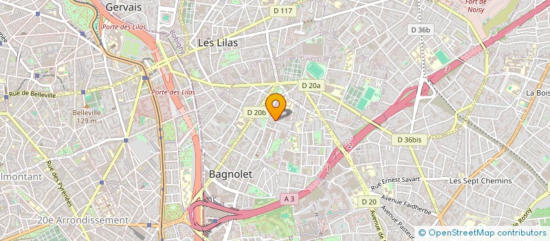 localisation de l'entreprise MONSIEUR GILLES SAUNIER à BAGNOLET