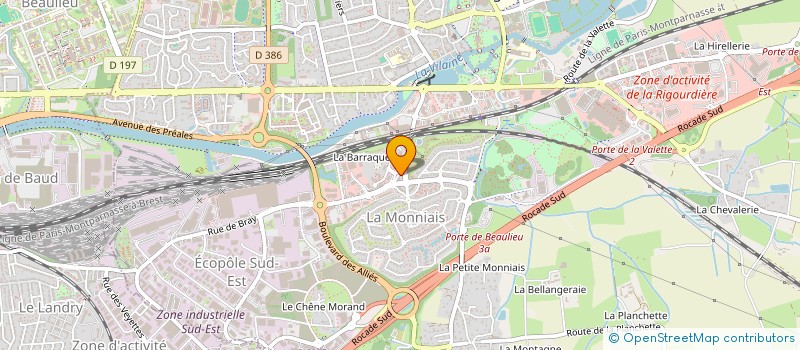 localisation de l'entreprise MONSIEUR GILLES SAUVAGE  CESSON-SEVIGNE