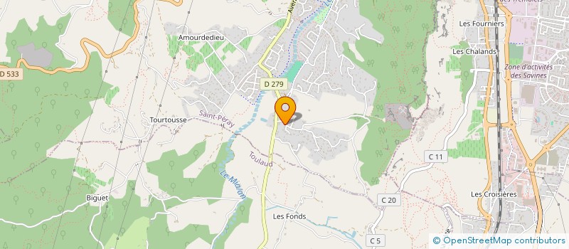 localisation de l'entreprise MONSIEUR GILLES SAUVERGEAT  SAINT-GEORGES-LES-BAINS