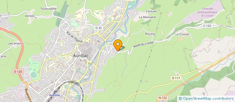 localisation de l'entreprise MONSIEUR GILLES SELLIER à AURILLAC