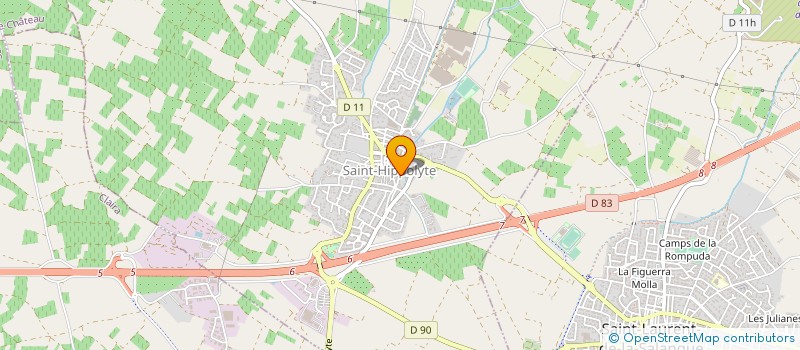 localisation de l'entreprise MONSIEUR GILLES SEMANAZ  SAINT-HIPPOLYTE