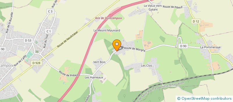 localisation de l'entreprise MONSIEUR GILLES SENARD  QUINCAMPOIX