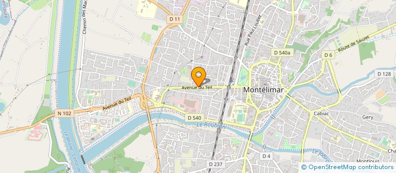 localisation de l'entreprise MONSIEUR GILLES SERRET à MONTELIMAR