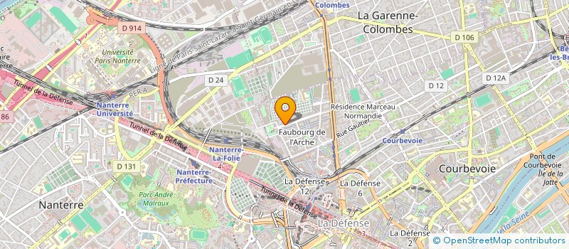 localisation de l'entreprise MONSIEUR GILLES SERROR à COURBEVOIE