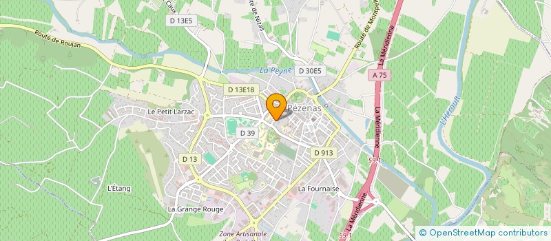 localisation de l'entreprise MONSIEUR GILLES SEVIN  PEZENAS