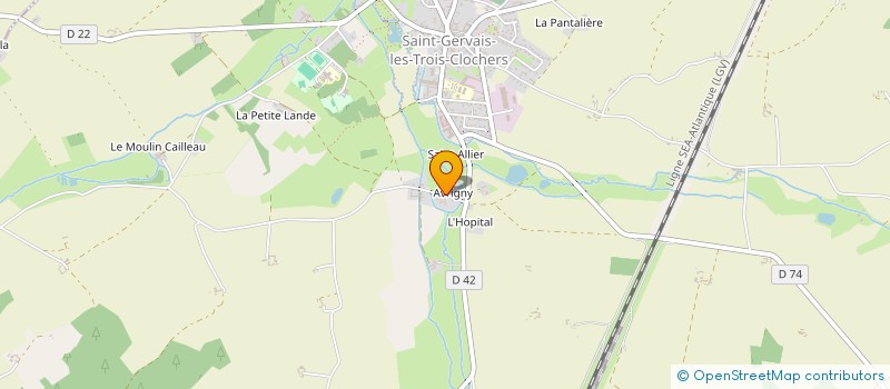 localisation de l'entreprise MONSIEUR GILLES SIMONNEAU  SAINT-GERVAIS-LES-TROIS-CLOCHERS