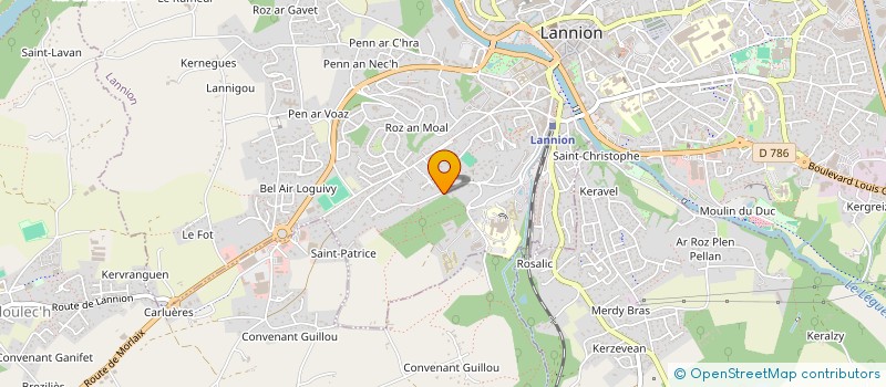 localisation de l'entreprise MONSIEUR GILLES SORTON  LANNION