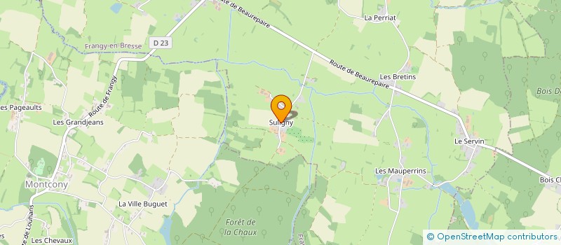 localisation de l'entreprise MONSIEUR GILLES SOULHAC  FRANGY-EN-BRESSE