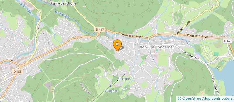 localisation de l'entreprise MONSIEUR GILLES SRIBAR  XONRUPT-LONGEMER