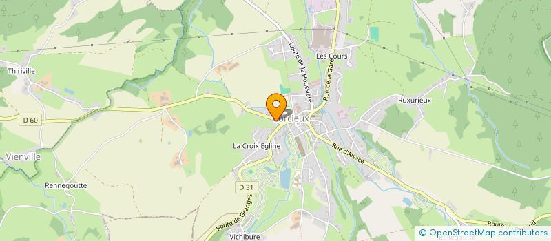 localisation de l'entreprise MONSIEUR GILLES STRABACH  CORCIEUX