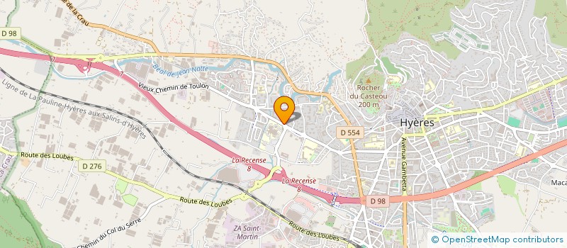 localisation de l'entreprise MONSIEUR GILLES SURREL  HYERES