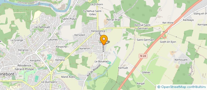 localisation de l'entreprise MONSIEUR GILLES TALVAS à HENNEBONT