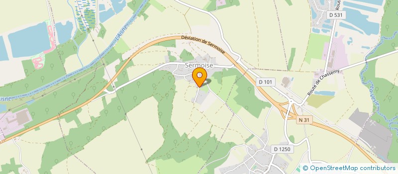 localisation de l'entreprise MONSIEUR GILLES TASSIN  SERMOISE