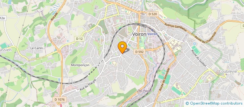 localisation de l'entreprise MONSIEUR GILLES TATON  VOIRON