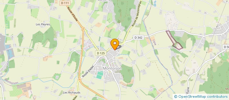 localisation de l'entreprise MONSIEUR GILLES TATTIER  MONTOISON