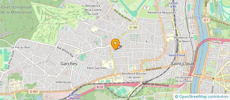localisation de l'entreprise MONSIEUR GILLES TESSIER à SAINT-CLOUD