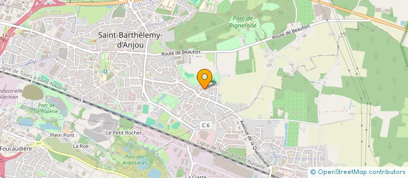 localisation de l'entreprise MONSIEUR GILLES TESTAS  SAINT-BARTHELEMY-D'ANJOU