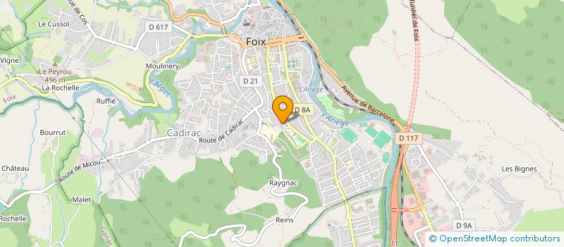 localisation de l'entreprise MONSIEUR GILLES TEYCHENNE à FOIX
