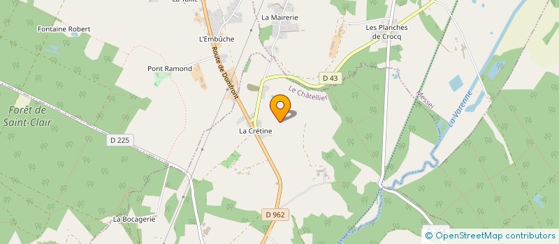localisation de l'entreprise MONSIEUR GILLES THIERRY à LA FERRIERE AUX ETANGS