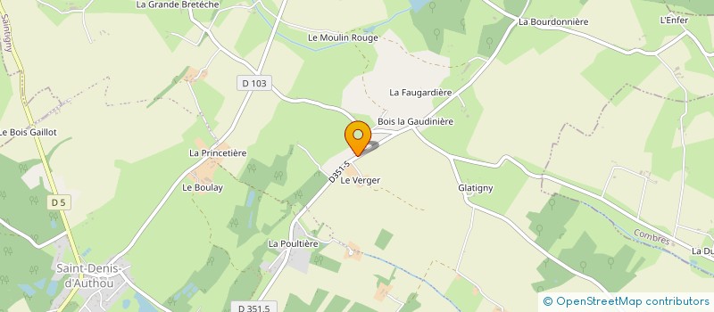localisation de l'entreprise MONSIEUR GILLES THIROUARD à LUIGNY