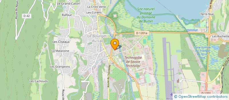 localisation de l'entreprise MONSIEUR GILLES THOMAS  LE BOURGET-DU-LAC