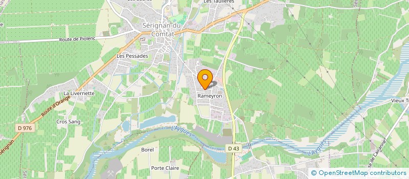 localisation de l'entreprise MONSIEUR GILLES THOMAS  SERIGNAN-DU-COMTAT