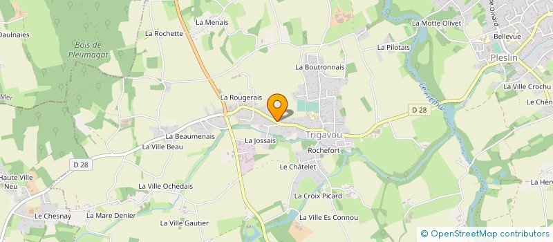 localisation de l'entreprise MONSIEUR GILLES THOREUX à PLESLIN-TRIGAVOU