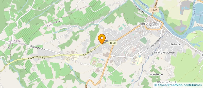localisation de l'entreprise MONSIEUR GILLES THUAULT à SAINT-AIGNAN