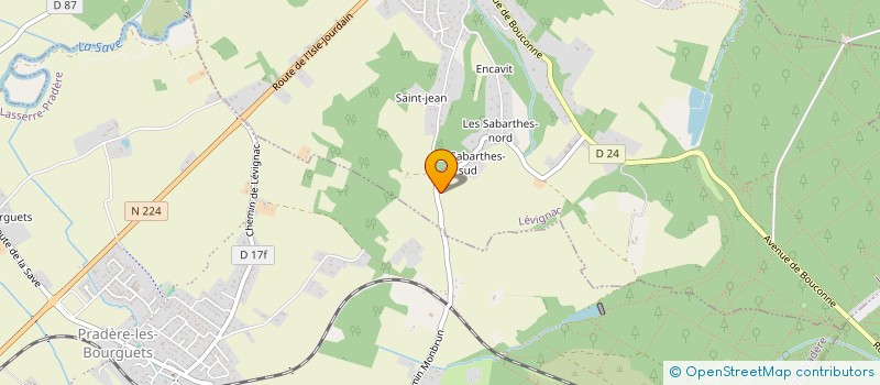 localisation de l'entreprise MONSIEUR GILLES TIFFOU  LEVIGNAC