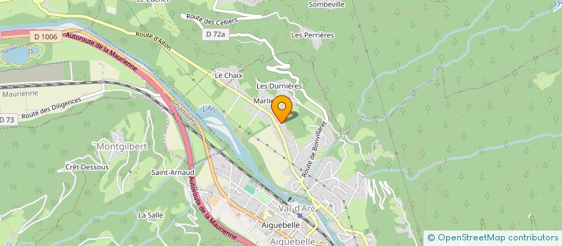 localisation de l'entreprise MONSIEUR GILLES TOGNET  VAL-D'ARC